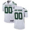 Custom New York Jets White Away Game Jersey - All Stitched