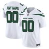 Custom New York Jets White Away Vapor F.U.S.E Limited Jersey - All Stitched