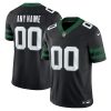 Custom New York Jets Legacy Black Alternate Vapor F.U.S.E Limited Jersey - All Stitched