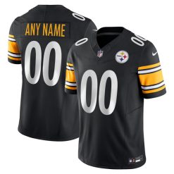 Custom Pittsburgh Steelers Black Home Vapor F.U.S.E Limited Jersey - All Stitched