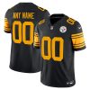 Custom Pittsburgh Steelers Black Alternate Vapor F.U.S.E Limited Jersey - All Stitched