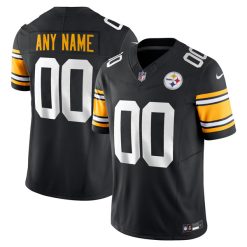 Custom Pittsburgh Steelers Alternate Black Vapor F.U.S.E Limited Jersey - All Stitched