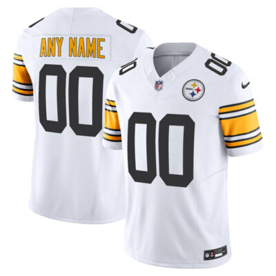 Custom Pittsburgh Steelers Alternate White Vapor F.U.S.E Limited Jersey - All Stitched
