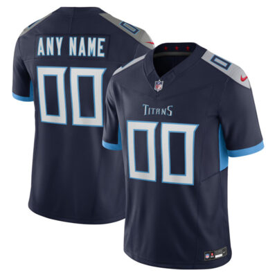 Custom Tennessee Titans Navy Home Vapor F.U.S.E Limited Jersey - All Stitched