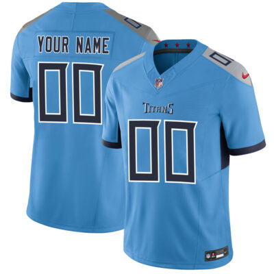 Custom Tennessee Titans Blue Alternate Vapor F.U.S.E Limited Jersey - All Stitched
