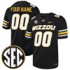 Custom Missouri Tigers Football Black Jersey - All Stitched