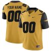 Custom Missouri Tigers Football Gold Jersey - All Stitched