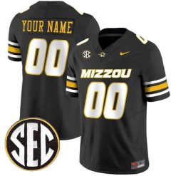 Custom Missouri Tigers Football Black Vapor F.U.S.E Limited Jersey - All Stitched