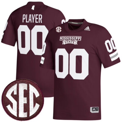 Custom Mississippi State Bulldogs Football Maroon Jersey - All Stitched