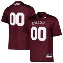 Custom Mississippi State Bulldogs Football Maroon Dowsing X Bell 50th Anniversary Jersey - All Stitched