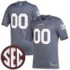 Custom Mississippi State Bulldogs Football Grey Premier Strategy Jersey - All Stitched