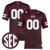 Custom Mississippi State Bulldogs Football Maroon Premier Jersey - All Stitched