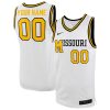 Custom Missouri Tigers College Basketball White Alternate Jersey - All Stitched