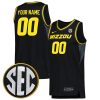 Custom Missouri Tigers Basketball Black Jersey - All Stitched