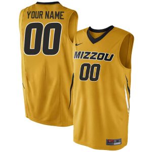 Custom Missouri Tigers College Basketball Gold Jersey - All Stitched