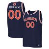 Custom Auburn Tigers College Basketball Navy Jersey - All Stitched