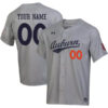 Custom Auburn Tigers College Baseball Grey Jersey - All Stitched