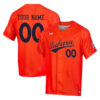 Custom Auburn Tigers College Baseball Orange Jersey - All Stitched