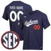 Custom Auburn Tigers Baseball Navy Jersey - All Stitched