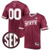 Custom Mississippi State Bulldogs Maroon Baseball Jersey - All Stitched