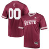 Custom Mississippi State Bulldogs Baseball Maroon V Neck Jersey - All Stitched