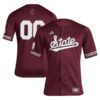 Custom Mississippi State Bulldogs Baseball Maroon Reverse Retro Jersey - All Stitched