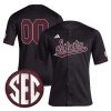 Custom Mississippi State Bulldogs Black Baseball Jersey - All Stitched