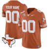 Custom Texas Longhorns Football Orange Home Vapor F.U.S.E Limited Jersey - All Stitched