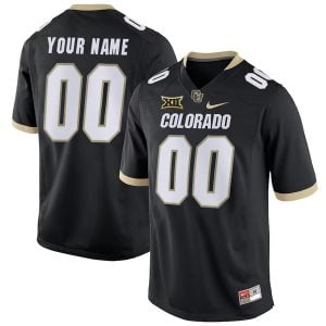 Custom Colorado Buffaloes Football Black Home Jersey - All Stitched