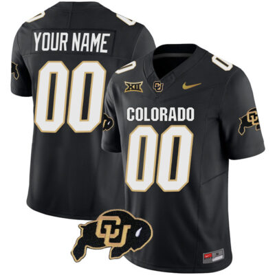 Custom Colorado Buffaloes Football Black Vapor F.U.S.E Limited Jersey - All Stitched