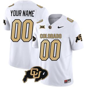 Custom Colorado Buffaloes Football White Vapor F.U.S.E Limited Jersey - All Stitched