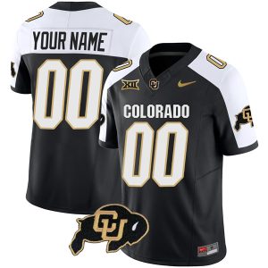 Custom Colorado Buffaloes Football Alternate Black Vapor F.U.S.E Limited Jersey - All Stitched