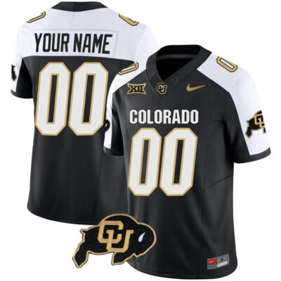 Custom Colorado Buffaloes Football Alternate Black Vapor F.U.S.E Limited Jersey - All Stitched