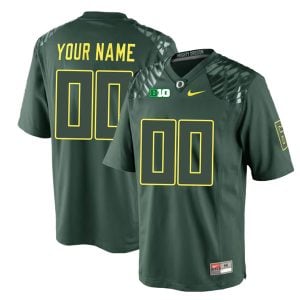 Custom Oregon Ducks Football Green Mighty Oregon Jersey - All Stitched