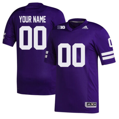 Custom Washington Huskies Football Purple Premier Strategy Jersey - All Stitched