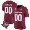 Custom Texas A&M Aggies Football Maroon Vapor F.U.S.E Limited Jersey - All Stitched