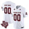 Custom Texas A&M Aggies Football White Vapor F.U.S.E Limited Jersey - All Stitched