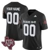 Custom Texas A&M Aggies Football Black Vapor Limited Jersey - All Stitched