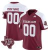 Custom Texas A&M Aggies Football Alternate Maroon Vapor Limited Jersey - All Stitched