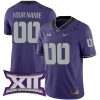 Custom TCU Horned Frogs Football Purple Home Game Jersey - All Stitched