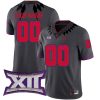 Custom TCU Horned Frogs Football Grey Alternate Game Jersey - All Stitched