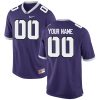 Custom TCU Horned Frogs Football Purple Jersey - All Stitched
