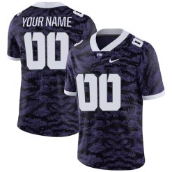 Custom TCU Horned Frogs Football Purple Limited Jersey - All Stitched