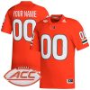 Custom Miami Hurricanes Football Orange Home Game Jersey - All Stitched