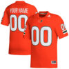 Custom Miami Hurricanes Football Orange Home Game Jersey - All Stitched
