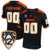 Custom Oregon State Beavers Football Black Home Jersey - All Stitched