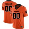 Custom Oregon State Beavers Football Orange Alternate Game Jersey - All Stitched