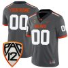 Custom Oregon State Beavers Football Grey Alternate Game Jersey - All Stitched