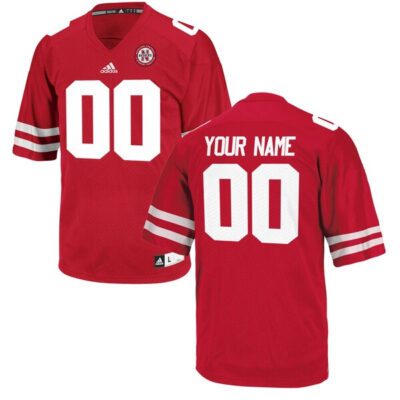 Custom Nebraska Cornhuskers Football Scarlet Jersey - All Stitched