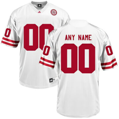 Custom Nebraska Cornhuskers Football White Jersey - All Stitched
